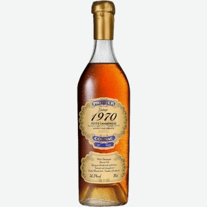 Коньяк Cognac Prunier Vintage Cognacs Vintage 1970 Petite Champagne 0.7л