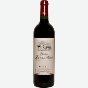 Вино Шато О де ля Бекад, 2012, 2012, 750 мл, Красное, Сухое