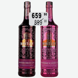 Джин Дж. Дж. Уитли Блю Клубника-Личи 40% 0,7л