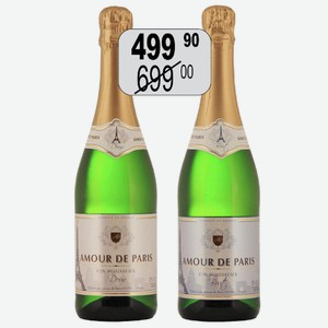 Вино игр. Амур де Пари бел.п/сл 11% 0,75л ФРАНЦИЯ