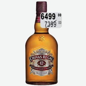 Виски Чивас Ригал 12 лет 40% 1,0л П/У