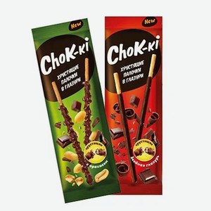 Соломка В Глазури Чок-ки С Арахисом, С Кокосовой Стружкой 40гр