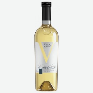 Вино белое Villa Krim Chardonnay сухое, 0.75 л