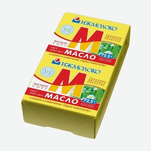 Масло сладко-слив. Крестьянское несол. 72,5% 175гр Ижмолоко БЗМЖ