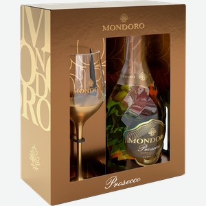 Игристое вино и шампанское Mondoro Prosecco DOC Campari (gift box with glass) 11% 0.75 л.