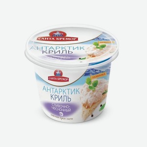Паста из морепродуктов  Антарктик-Криль сливочно-чесночный  Санта Бремор 150г