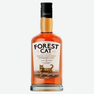 Виски Forest Cat, 0.5 л, 5 лет, 40%, Шотландия