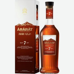 Коньяк армянский Ararat Ани 7-летний в подарочной упаковке, 0.5 л