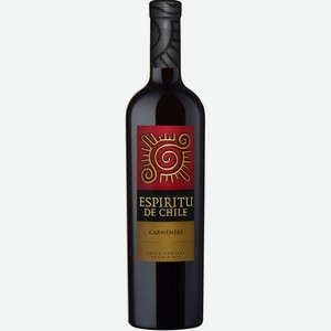 Вино красное Espiritu de Chile Carmenere Semi-Dry Valle Central DO, 0.75 л