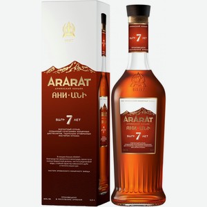 Коньяк Ararat Ани 0.5 л 7 лет, Армения, подарочная упаковка