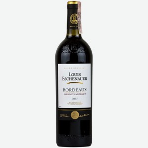 Вино Louis Eschenauer Bordeaux Merlot-Cabernet 2017, 0.75 л