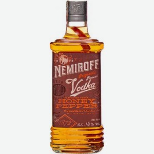 Настойка Nemiroff Украинская медовая с перцем 40%, 0.25 л