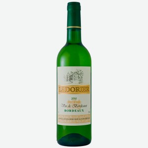 Вино Ladorier Bordeaux, белое, сухое, 12,5%, 0,75 л, Франция