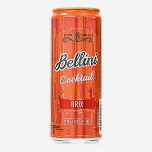 Напиток пивной Brix Bellini 5.5%, 0.33л, металлическая банка