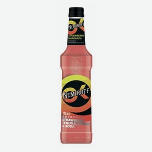 Напиток слабоалкогольный Nemiroff со вкусом клубники, текилы и лимона, 7%, 0.33л