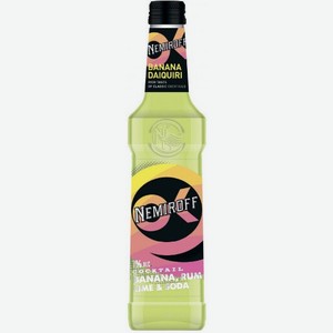 Напиток слабоалкогольный Nemiroff со вкусом банана, рома и лайма, 7%, 0.33л