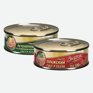 Паштет Печёночный, Пражский Знаток 100 г