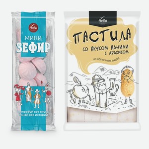 Зефир-мини клубника, Пастила ваниль, арахис Нева 150 г, 210 г