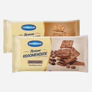 Печенье Коломенское овсяное хрустящее, шоколадное 120 г
