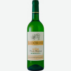 Вино белое Ladorier Bordeaux Aoc Blanc 12%, 750мл.