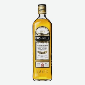 Виски Bushmills Original купажированный, 1л, 3 года, 40%, Ирландия