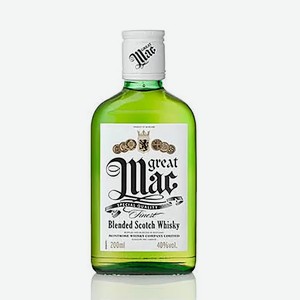 Виски Great Mac купажированный, 0.2л, 40%, Шотландия