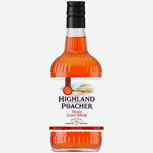 Виски Highland Poacher купажированный, 0.7 л, 3 года, 40%,  Шотландия