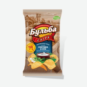 Чипсы Бульба Сметана и лук 150г