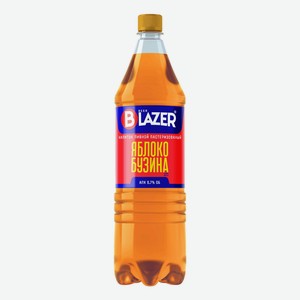 Пивной напиток Blazer яблоко-бузина 6.7% 1.3 л, пластиковая бутылка