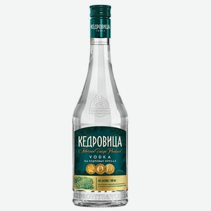 Водка Кедровица на кедровых орехах 0.5л 40%