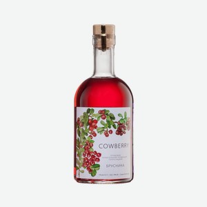 Плодовая алкогольная продукция брусника полусладкая 14% 0,5л.