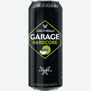 Пивной напиток Garage Hardcore Melon пастеризованный 6% 450мл