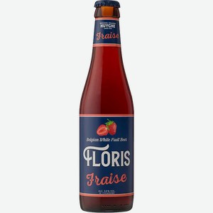Пиво Floris Fraise Huyghe set of 6 bottles 3.6% 0.33 л.