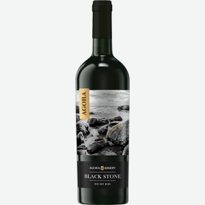Вино  Агора  Блэк Стоун, 750 мл, Красное, Сухое