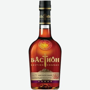 Коньяк  Бастион  5 лет выдержки, 500 мл