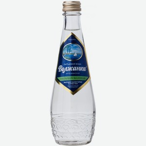 Вода  Волжанка  негазированная, в стеклянной бутылке, 330 мл