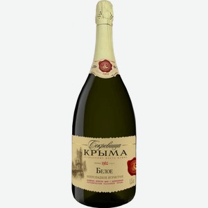 Вино  Сокровища Крыма  Полусладкое, 1500 мл, Игристое-белое, Полусладкое