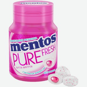 Жевательная резинка Mentos Pure Fresh Тутти Фрутти, 54г