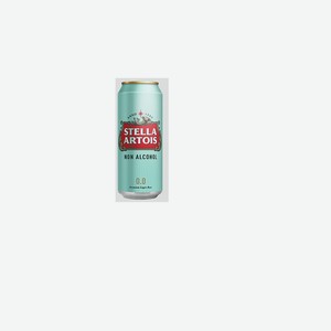 Пиво Stella Artois безалкогольное светлое 0.45л ж/б