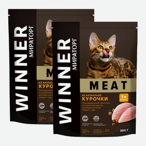 Корм сухой Виннер Мит для кошек курица 300 г