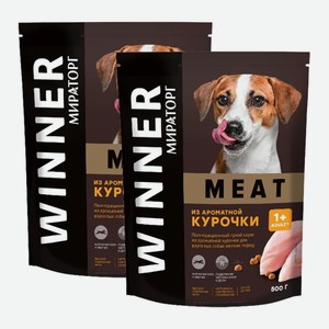 Корм сухой Виннер Мит для собак мелких пород курица 500 г