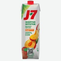 Сок   J7   Персик-Яблоко, 0,97 л