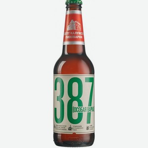 Пиво  387 Особая варка  свет.пастер. с/б 6,8% 0,45л.