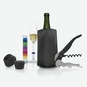 Аксессуары Набор аксессуаров Pulltex Ch&W Cooler Black Set (5 шт.)