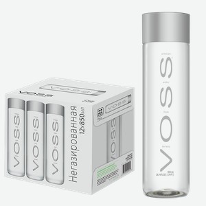 Минеральная вода Вода негазированная VOSS (12 шт.) 0.85 л.