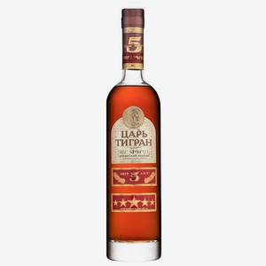 Бренди Царь Тигран 5 лет выдержки 0.7 л.