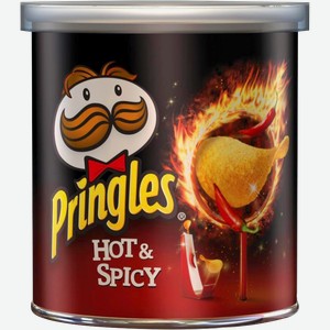 Чипсы Pringles Острые специи, 40гр контейнер