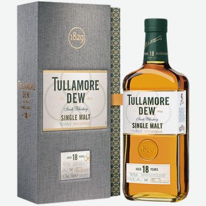 Виски Tullamore D.E.W. Single Malt 18 лет в подарочной упаковке