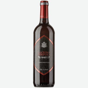 Вино Lacrima Purpura Бобаль красное полусладкое