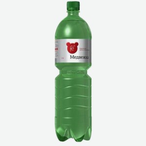 Вода питьевая минеральная Медвежка газированная 1,5 л
